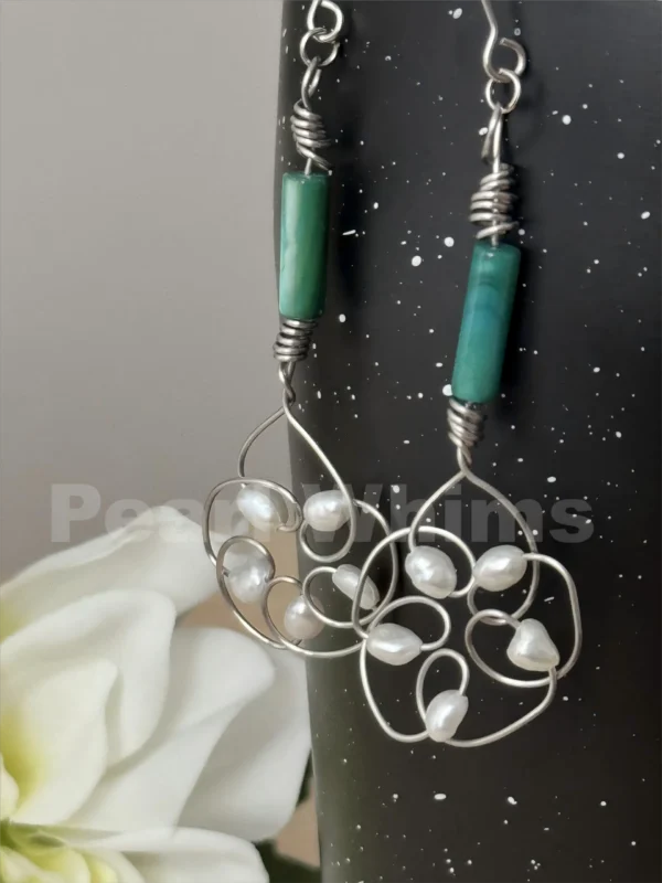 Pearl Whims Sesame Flower Earrings with Lilies - Floral-Inspired Handmade Jewelry Design Story