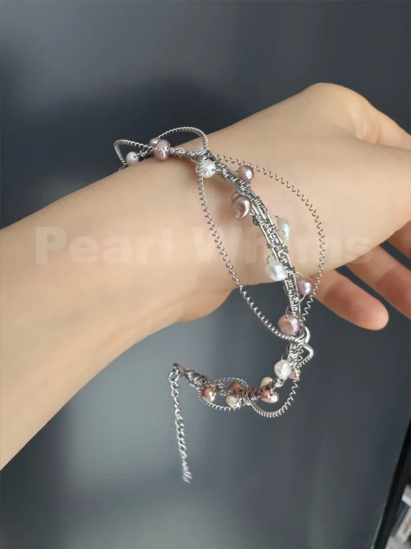 Life & Flow Bracelet-pearl whims design-elegant supreme