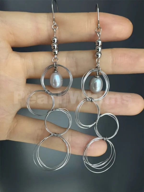 Loops Earrings-Pearl Whims Original Design-featuring loops