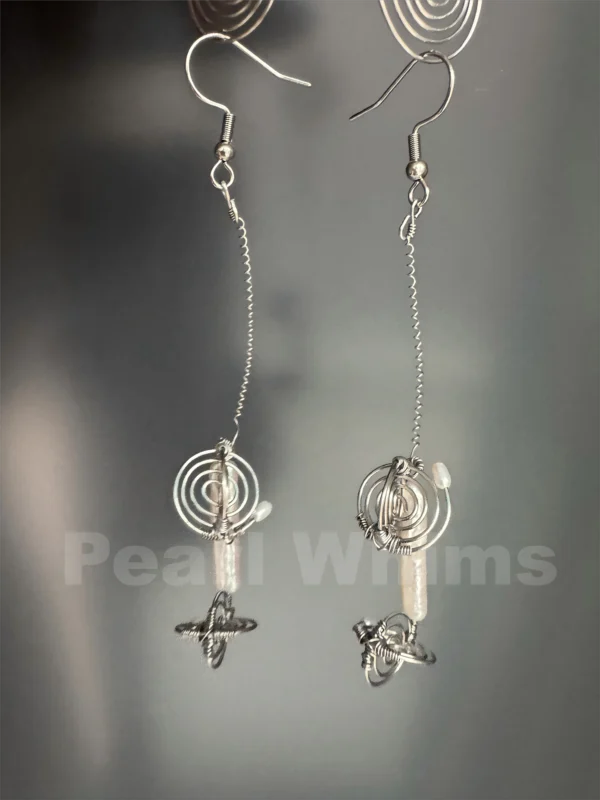 Pearl Phone earings-Pearl Whims original design baroque pearl earrings