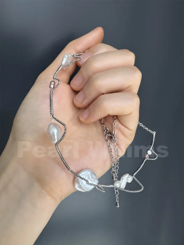 Shapes chokers-pearl whims original design-7 different shapes of baroque pearls