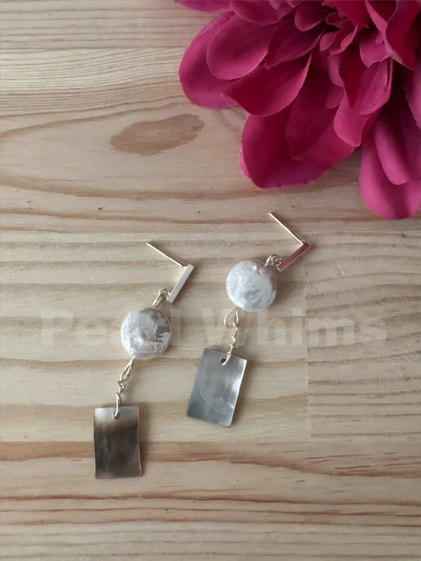 Pearl Whims Sun Drops Earrings Styled with Citrus Fruit & Sunlit Shadows – Modern Jewelry Design Story