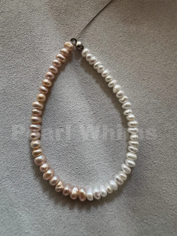 baby bracelet-3-4mm Cream/Orange