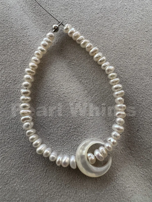 baby bracelet-3-4mm Cream+charm-1